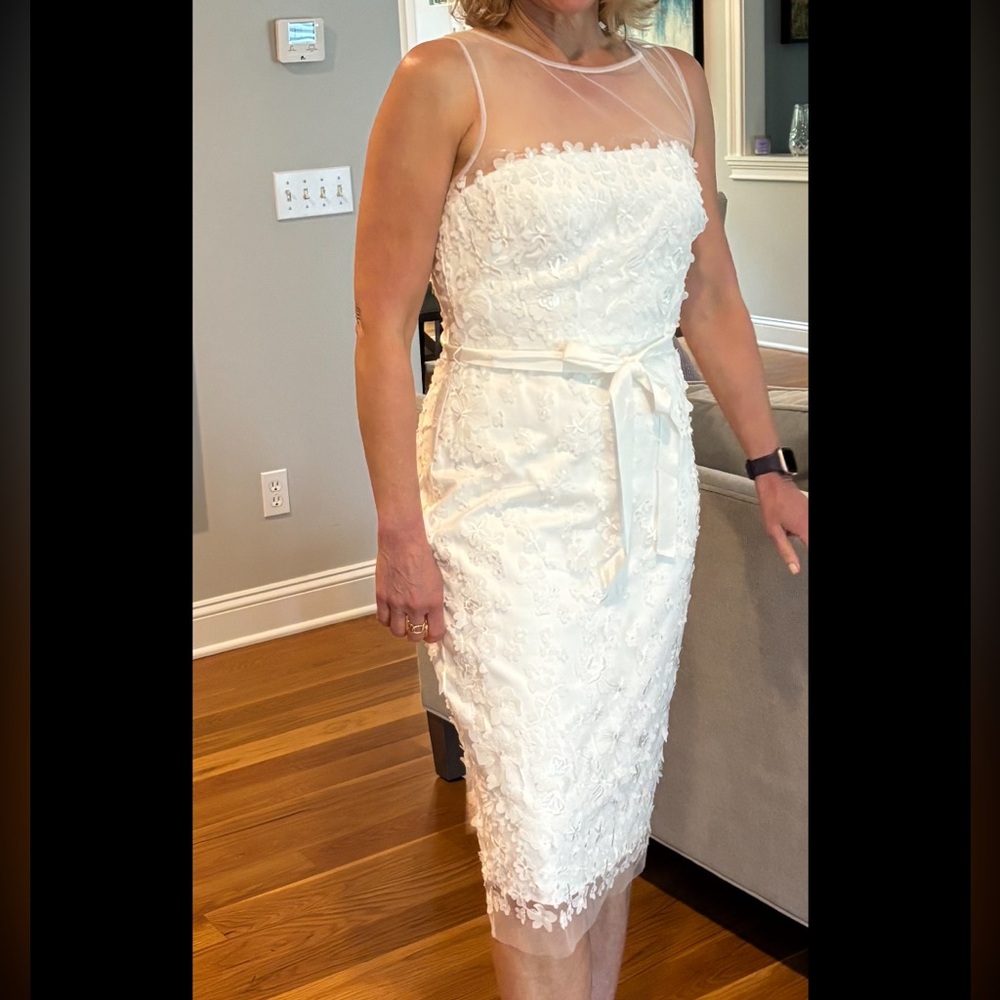 Eliza J Illusion Neck Dress